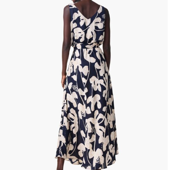 Nic+Zoe Water Lillies Bianca Maxi Dress in Navy and Cream - Picture 3 of 5